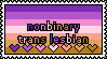 Nonbinary Trans Lesbian Stamp Nonbinary Trans Lesbian Stamp