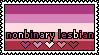 Nonbinary Lesbian Stamp Nonbinary Lesbian Stamp
