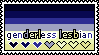 Genderless Lesbian Stamp Genderless Lesbian Stamp