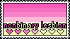 Nonbinary Lesbian Stamp Nonbinary Lesbian Stamp