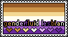 Genderfluid Lesbian Stamp Genderfluid Lesbian Stamp