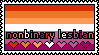 Nonbinary Lesbian Stamp Nonbinary Lesbian Stamp