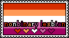 Nonbinary Lesbian Stamp Nonbinary Lesbian Stamp