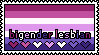 Bigender Lesbian Stamp Bigender Lesbian Stamp