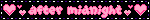 After Midnight Pink Hearts Black Blinkie