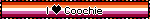 I Heart Coochie Lesbian Flag Blinkie