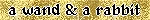 Gold A Wand And A Rabbit Blinkie