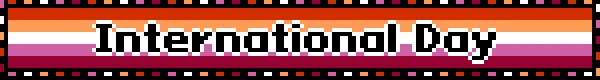 International Day Lesbian Flag Blinkie International Day Lesbian Flag Blinkie