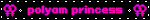 Polyam Princess Double Venus Blinkie Polyam Princess Double Venus Blinkie