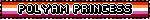 POLYAM PRINCESS Lesbian Flag Blinkie