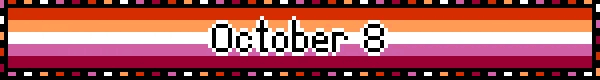 October 8 Lesbian Flag Blinkie October 8 Lesbian Flag Blinkie