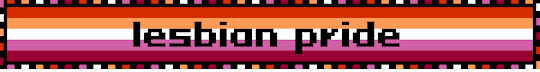 Large Lesbian Pride Blinkie No Outline