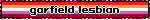 Garfield Lesbian Blinkie Garfield Lesbian Blinkie