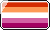 Shiny Lesbian Flag Badge