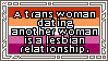Trans Women Dating Women Is Lesbian Stamp Trans Women Dating Women Is Lesbian Stamp