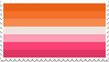 Saturated Lesbian Flag Stamp Saturated Lesbian Flag Stamp