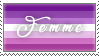 Femme Lesbian Stamp