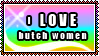 I LOVE Butch Women Stamp I LOVE Butch Women Stamp