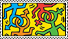 Keith Haring Gay And Lesbian Pride Art Stamp Keith Haring Gay And Lesbian Pride Art Stamp