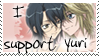 I Support Yuri Unknown Characters Stamp