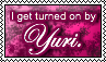 I Get Turned On By Yuri Magenta Stamp I Get Turned On By Yuri Magenta Stamp