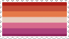 Lesbian Flag Stamp Lesbian Flag Stamp