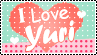 I Love yuri Stamp I Love yuri Stamp