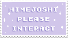 Himejoshi Please Interact Stamp