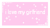 i love my girlfriend stamp i love my girlfriend stamp