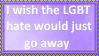 LGBT hate needs to go away