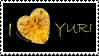 Stamp: I Heart Yuri_Yellow