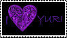 Stamp: I Heart Yuri_Purple