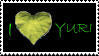 Stamp: I Heart Yuri_Green