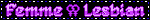 FEMME LESBIAN blinkie FEMME LESBIAN blinkie