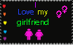 I Love My Girlfriend Stamp