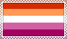 5 Stripe Lesbian Flag Stamp 5 Stripe Lesbian Flag Stamp