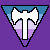 Labrys Lesbian (Blue-Purple) Emoticon 2