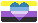 Nonbinary Lesbian (Blue-Purple) Heart Emoticon