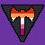 Labrys Lesbian (Orange-Pink) Emoticon 1 Labrys Lesbian (Orange-Pink) Emoticon 1
