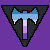 Labrys Lesbian (Blue-Purple) Emoticon 1