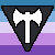 Labrys Lesbian (Blue-Purple) Emoticon 3