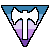 Labrys Lesbian (Blue-Purple) Transparent Emoticon
