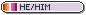 Lesbian Flag He/Him Tiny Identity Button Lesbian Flag He/Him Tiny Identity Button