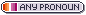 Lesbian Flag Any Pronoun Tiny Identity Button