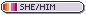 Lesbian Flag She/Him Tiny Identity Button Lesbian Flag She/Him Tiny Identity Button