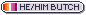 Lesbian Flag He/Him Butch Tiny Identity Button Lesbian Flag He/Him Butch Tiny Identity Button