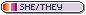 Lesbian Flag She/They Tiny Identity Button Lesbian Flag She/They Tiny Identity Button