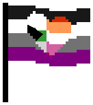 Demiromantic-Lesbian Ace Pride Flag Demiromantic-Lesbian Ace Pride Flag