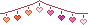 Lesbian Hearts Banner Dark String Lesbian Hearts Banner Dark String