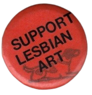 SUPPORT LESBIAN ART Pin SUPPORT LESBIAN ART Pin